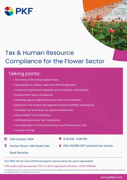 Tax & Human Resource Compliance for the Flower Sector